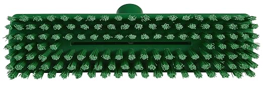 Vikan 70412 Deck Scrub,Waterfed,Stiff,11",PP/PBT,Green