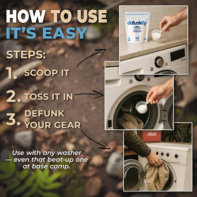 Laundry Detergent, 92 Load. Unscented Enzyme Cleaner Laundry Detergent Powder. Activewear, Outdoor Gear Cleaning Supplies w/Odor Eliminator, Stain Removers. Provensafe™ Washing Soda Laundry Soap