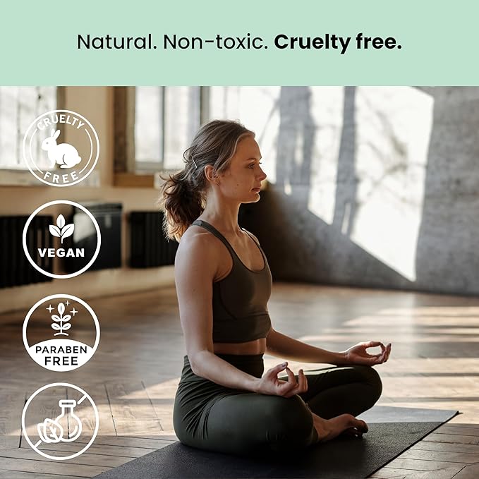 Yoga Clean - Natural Yoga Mat Cleaning Spray and Deodorizer To Fight Odor and Protect Your Mat | Made In The USA | 8 oz Safe For Cork, Rubber, And All Fabric