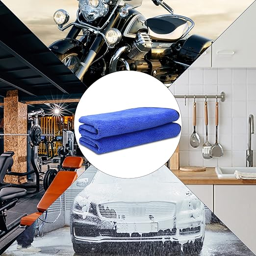Airlab Microfiber Towels for Cars Wash Drying Auto Detailing Cleaning Cloth, Pack of 4 and XL Microfiber Car Drying Towel Super Absorbent, Pack of 2