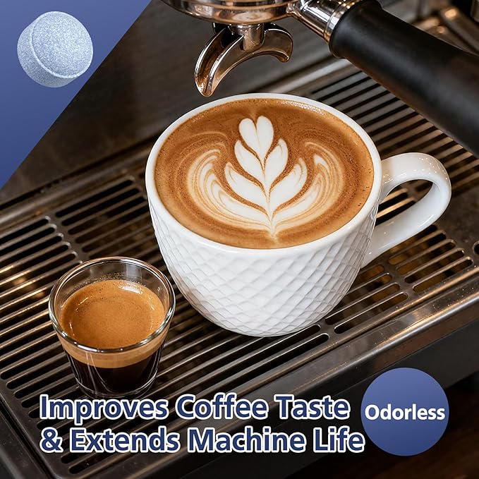 Cleaning Tablets for Jura, 24-Count Cleaning Tablets Compatible with all Jura Automatic Coffee Centers, Removes Coffee Oil Residues, Keeps Brew Unit Clean & Fresh Replaces Part # 64308
