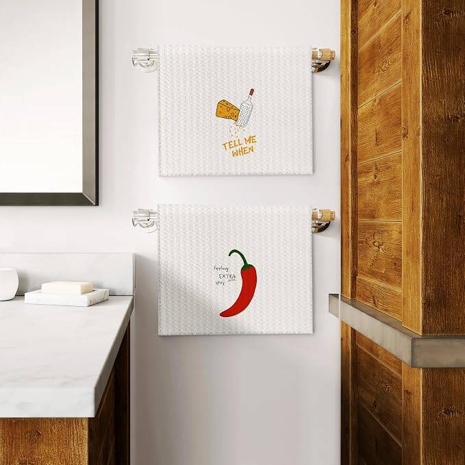 Italian Kitchen Towels Set 3, Italian Kitchen Decor, Bar Towels for Kitchen Bartender, Retro Dish Towels for Hand Towels for Kitchen, Aesthetic Kitchen Decor, 16x24 Inch
