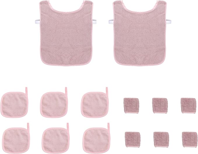 Montessori Cotton Toweling Aprons, Hand Towels, Hand Mitts, 14-Piece Set, Child Size
