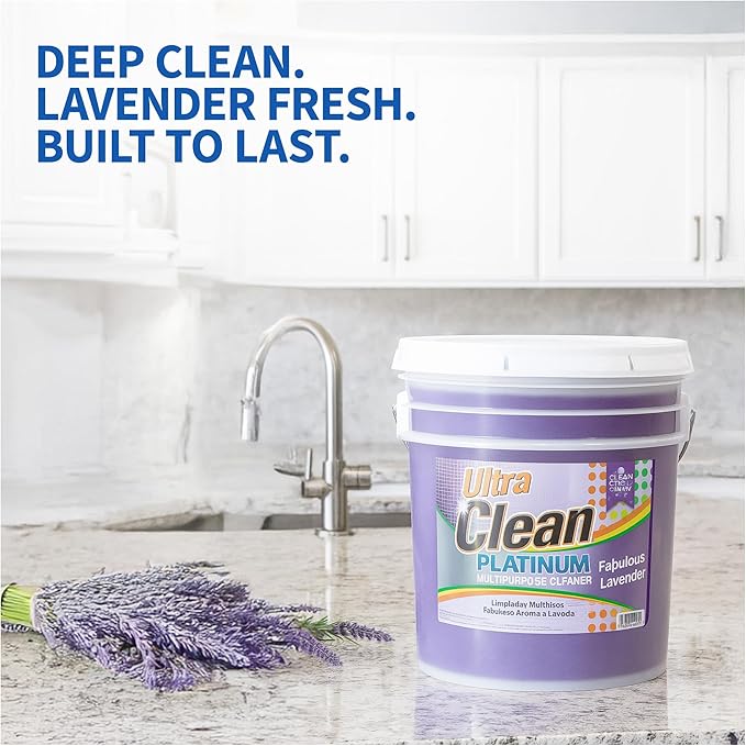Ultra Clean Platinum Multipurpose Cleaner, Non-Abrasive, Lavender, 5 Gallons