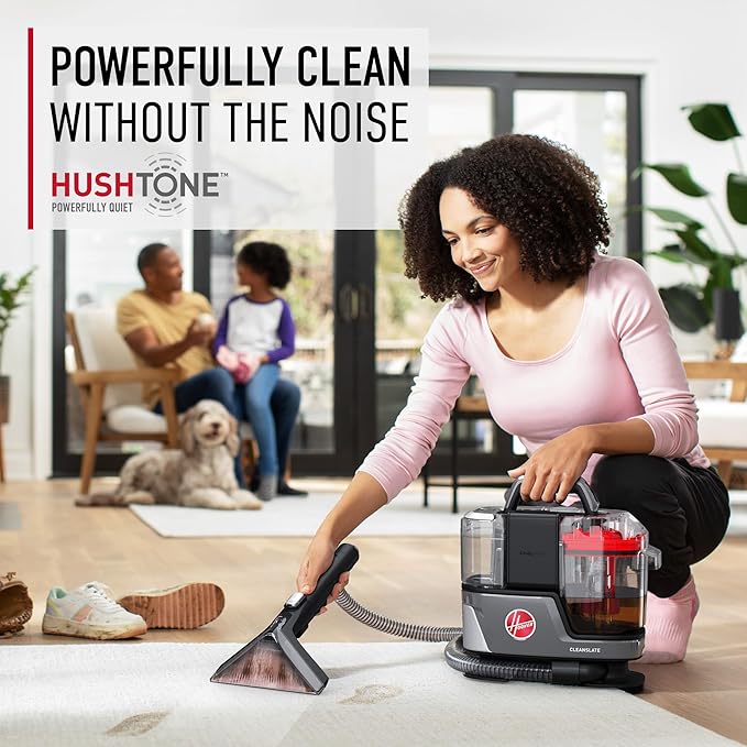 Hoover ONEPWR CleanSlate Cordless Portable Carpet & Upholstery Spot Cleaner Machine, Stain Remover, Auto and Car Detailer, BH14000V + 64 oz Auto Portable Solution, Fresh Scent, AH31718