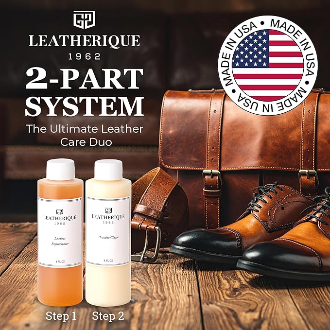 Leatherique Rejuvenator Oil 16 oz | Leather Conditioner Oil & Automotive Leather Restorer | Softens, Conditions & Revives Dry, Hard & Water-Damaged Leather | Perfect for Cars, Furniture,Saddle & More