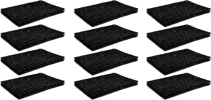 Nispira Activated Charcoal Odor Filter Refills Deodorizers Compatible with Simplehuman Filter Case Trash Cans, 12 Packs