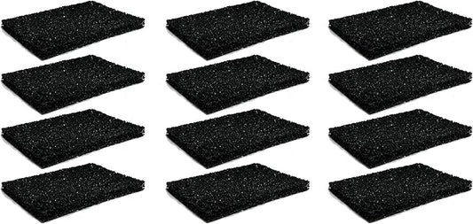 Nispira Activated Charcoal Odor Filter Refills Deodorizers Compatible with Simplehuman Filter Case Trash Cans, 12 Packs