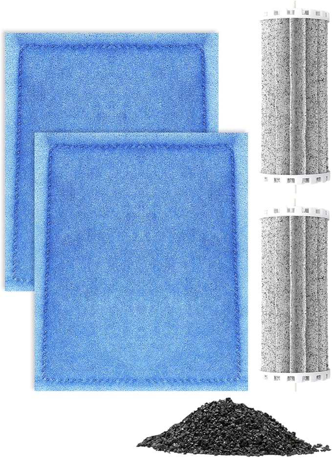 2+2 Pack Rite-Size C Aquarium Filters with Bio Wheel Aquarium Filter Compatible with Marineland Filter Penguin 200/200B/350/350B, Fish Tank Filters Replacement Kit