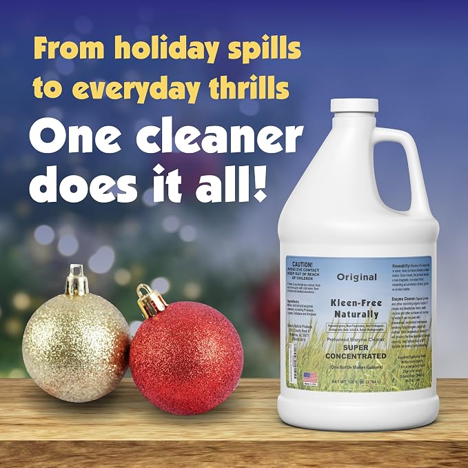 Naturally Preformed Enzyme Cleaner, Enzyme Solution, Multi-Purpose Cleaner, Laundry Additive and More - Concentrate - Original Scent - 128oz (1 Gallon) - Pack of 2