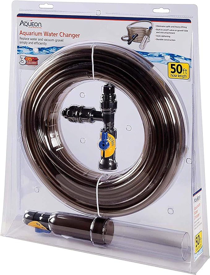 Aqueon Aquarium Fish Tank Water Changer With 50 Foot Hose