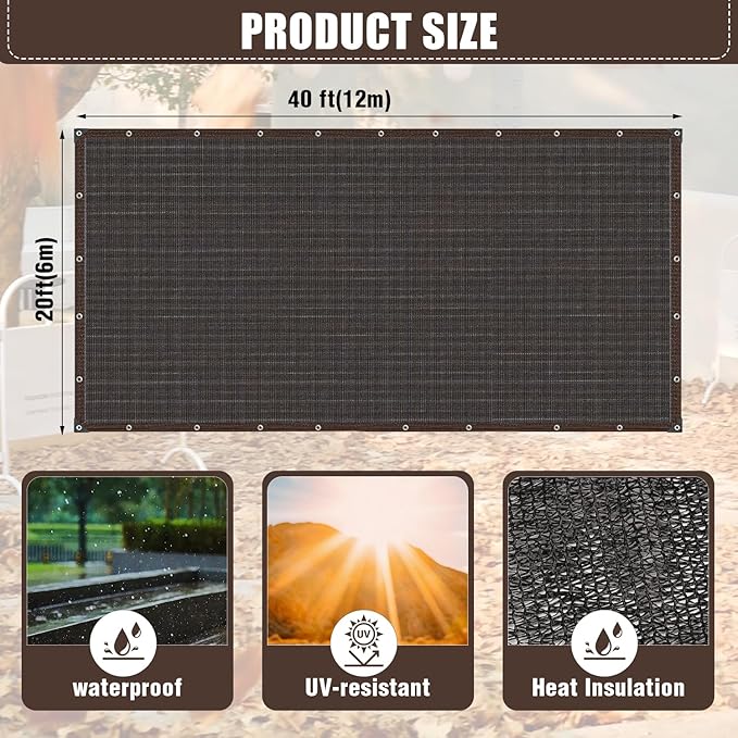 20x40FT Pool Leaf Net Cover Rectangle Swimming Net Covers Fine Mesh Pool Screen Cover with Reinforcement Edge for Above Ground Thicken Leaf Netting for Pools,Patio, Garden,Parking Sheds