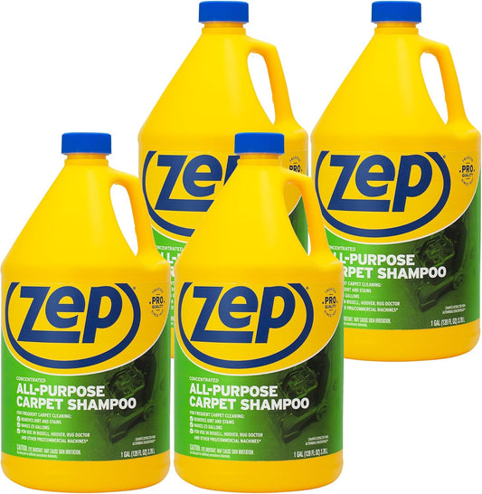 ZEP All-Purpose Carpet Shampoo Concentrate 128 ounce ZUCEC128 (Case of 4)