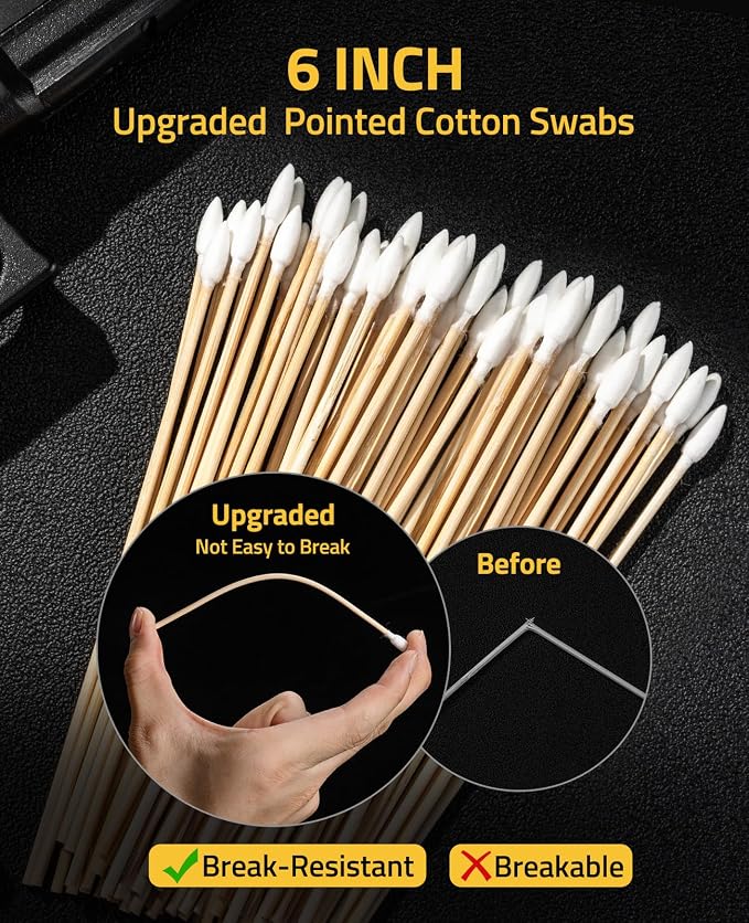 CVLIFE Gun Cleaning Kit for 9mm/.22/.223/5.56mm/12GA/.38/.357 - Gun Cleaner, Cleaning Brushes, Picks, 2 Empty Oil Bottles, Patches & Swabs for Pistols/Rifles/Shotguns