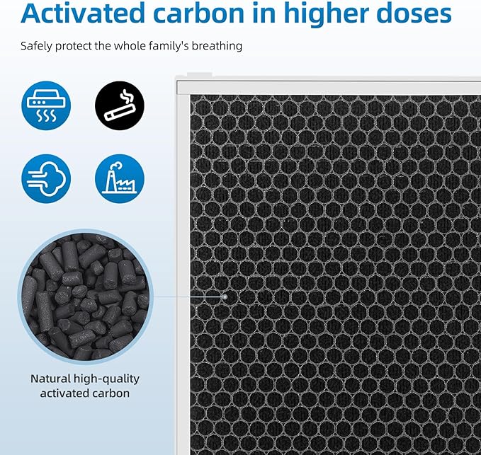 124746 Replacement Filter Compatible with Amway Atmosphere Mini Air Purifier,H13 HEPA+Carbon Filter(1piece）