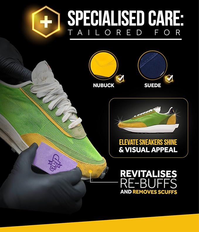 Crep Protect Shoe Care Pack - Premium Sneaker Cleaning Kit with 6 x Sneaker Wipes, 2 x Pill, Eraser, 3.5 oz Cleaning Solution, Microfibre Cloth & Brush
