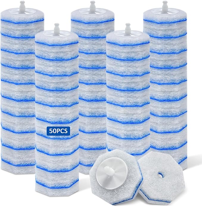 50 Count Upgraded Toilet Wand Refill for Clorox, Compatible with Most Disposable Toilet and Bathroom Cleaning System