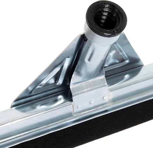 SPARTA Flo-Pac Floor Rubber Squeegee Window Squeegee with Reinforced Metal Frame for Floor, Bathroom, Kitchen, Concrete, Tile, Garage, Commercial Use, 22 Inches, Black, (Pack of 10)
