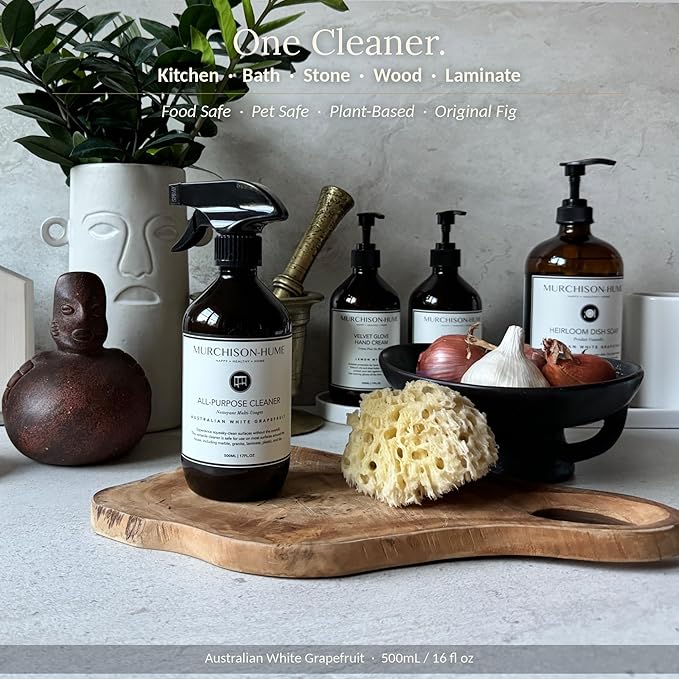 Murchison-Hume All Purpose Cleaner Spray | Plant Based Multi-Surface | Non-Toxic | Food & Pet Safe | Granite, Marble & Stone Safe | Cuts Grease | Kitchen & Bath | Refill Available | Original Fig