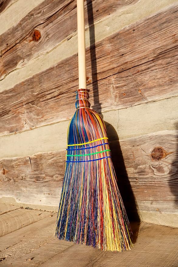 The Homestead Farmhouse Broom - Handmade in The Arkansas Delta This All Natural Broomcorn Broom is Well Suited for Your Farmhouse, Lobby or barn. Can be Used Both Indoors and Outside.