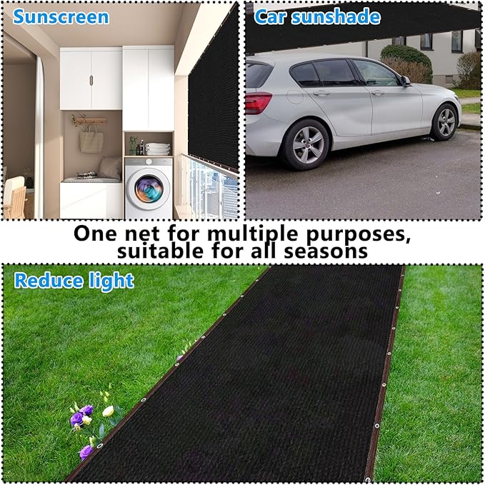 36 ft x 18 ft Black Pool Leaf Net for Rectangle Inground Above Ground Pool Screen Fine Mesh Sunshade Catches Leaves