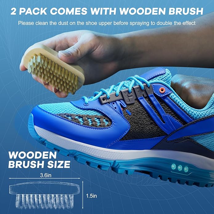 15.55 OZ Shoe Waterproof Spray, Rain & Stain Nano Repellent for Suede, Sneaker, Canvas, Fabric Shoe Protector Spray