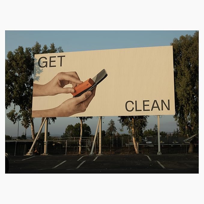 am Screen Cleaner with 7 oz Refill – Alcohol-Free Spray & Microfiber Cloth for iPhone 15 & 14, iPads, Tablets, Laptops, Phones, Smart TVs, Car Displays – Streak-Free, Non-Toxic, Eco-Friendly, Blue