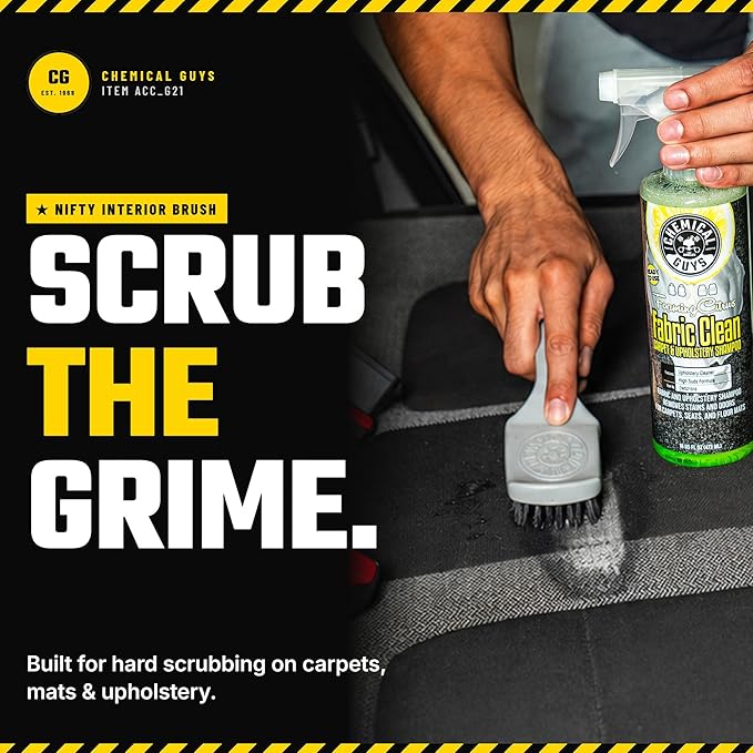 Chemical Guys, The Nifty Interior Detailing Brush 2 Pack, Soft Bristle Cleaning Tool for Car Vents, Dashboards, Steering Wheels, Door Panels, Cup Holders, Auto Interior Detail Brush Set