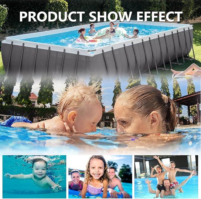 Above Ground Pool Skimmer, ABS Standard Thru-Wall Skimmer with Accessory Kit, Swimming Pool Skimmer, Opening Width 6 Inches Fits for All Standard Pool Wall, Replace #SP1091LX, 8940,45-400