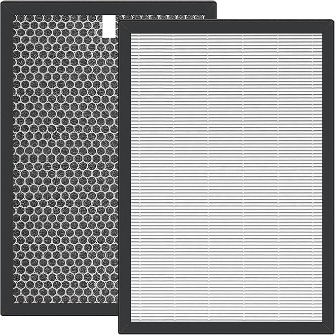 Replacement Filter Compatible with BreathePlus Pro Smart Air Purifier, Model: BP-PRO-600, True H13 High-efficiency Carbon HEPA Filter, Hepa x 1, Carbon Filter x 1