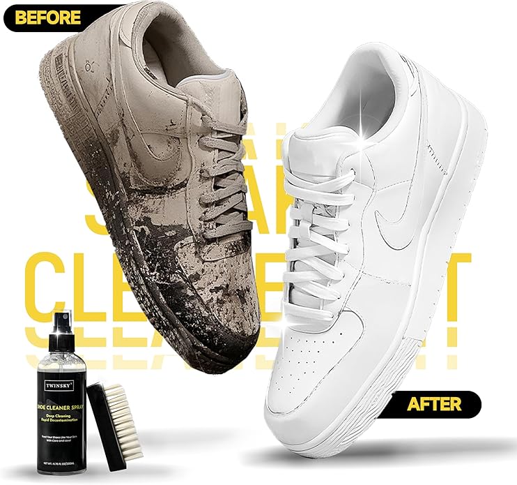 6-in-1 Shoe Cleaning Set,Compatible with Birkenstock, with Plant-Based Foam, Deodorizing Spray, 3 Brushes & Microfiber Towel, for Sneaker, Leather, Nubuck, Boot, Suede, Athletic Shoes,etc
