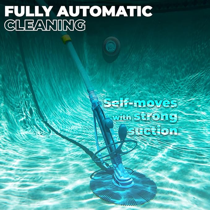 XtremepowerUS Pool Vacuum Cleaner for Above Ground & In-Ground Swimming Pools, Cleaning System, Heavy-Duty Pool Maintenance Equipment (Suction Vacuum)