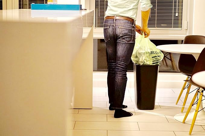 Reli. Biodegradable 6-8 Gallon Trash Bags | 1000 Count Bulk | ASTM D6954 | Green | Eco-Friendly | Oxobiodegradable Under Certain Conditions (See Product Description)