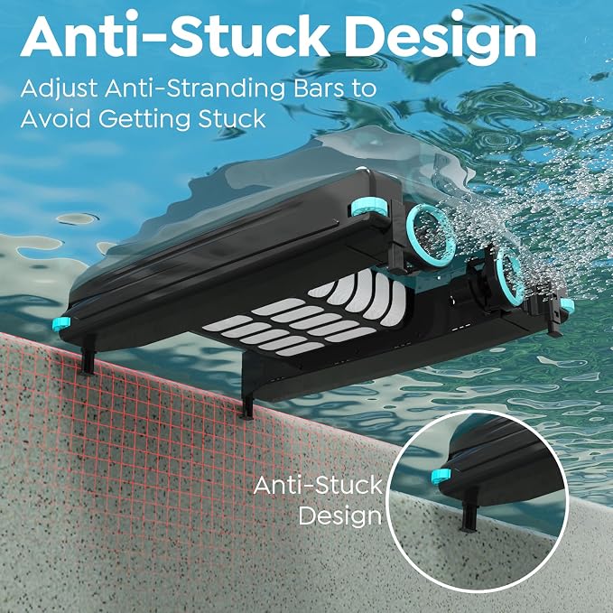 (2026 New) TALOSBO Pleco SK01 Solar Powered Robotic Pool Surface Skimmer with APP Support, Obstacle Avoidance, 7L Filter Basket, Dual Charging Modes for 24/7 Cleaning Deep Grey