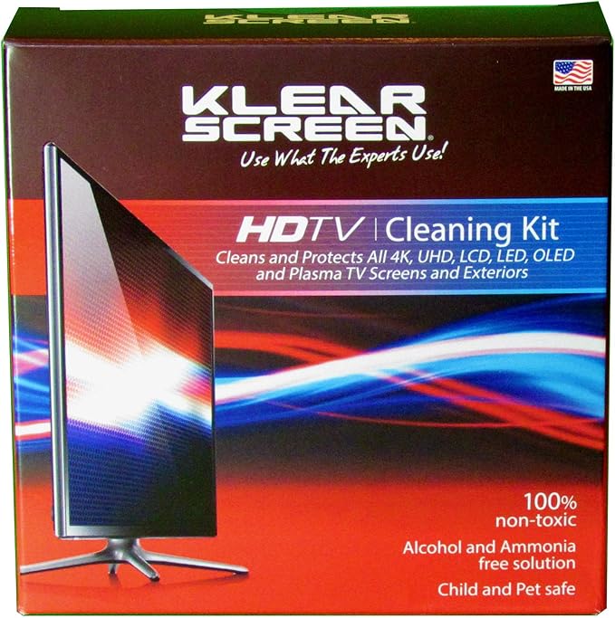 Large TV Cleaning Screen Cleaner for Tvs, Gaming Monitors, LCD, LED, OLED, LED, Made in The USA