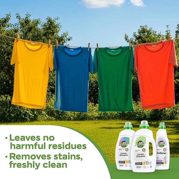 Liquid Laundry Detergent for Colors, Plant-Based Laundry Soap, Non-Toxic, Hypoallergenic, EcoCert Certified, Vegan, Color Protection Formula, 30 Washes, 50.7 fl oz (1500 ml)