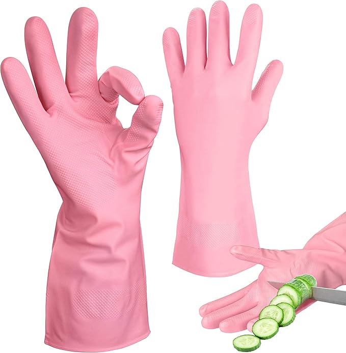 Star Gloves Cut Resistant long-lasting Latex Cleaning Gloves Reusable Kitchen Gloves durable Dishwash