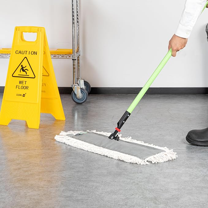 Restaurantware-MOP HEAD ONLY: Clean Tek Professional 24 x 5 Inch Dry Mop Head, 1 For Dusting - Frame Sold Separately, Disposable, Cotton, For Home And Commercial Use