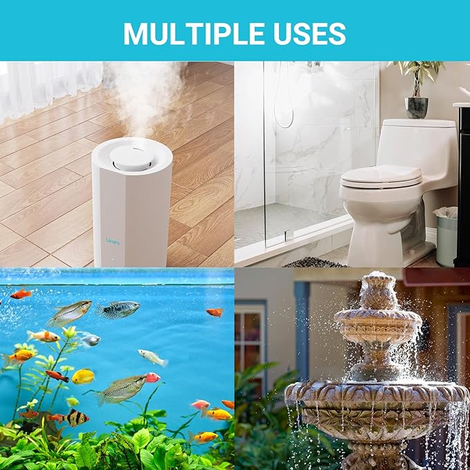 Livatro Humidifier Cleaning Ball – Fight Humidifier Mold and Bacteria with Humidifier Cleaner, Prevents Hard Water Build-Up, Eliminates White Dust, Removes Odor, For All humidifiers, Fish Tank