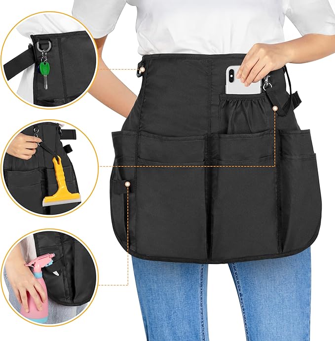 LoDrid Cleaning Supply Caddy with Cleaning Apron