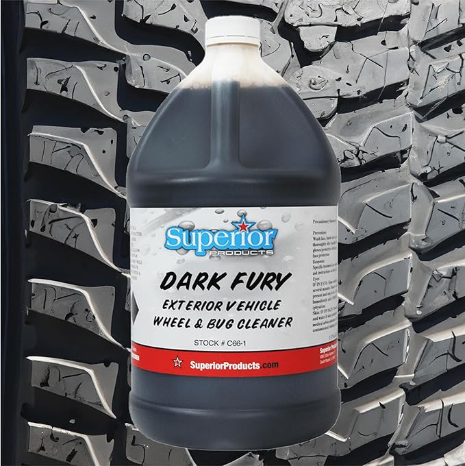 Superior Products Dark Fury (Formerly RAGE) Wheel and Bug Cleaner, 1 Gallon, Made in USA