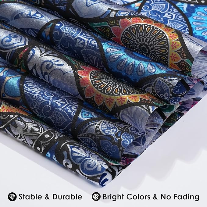 DKTIE Static Cling Decorative Window Film with Installation Tools Non Adhesive Privacy Film Stained Glass Window Film for Bathroom Shower Door Heat Cotrol Anti UV 17.7 x 118.1 Inch