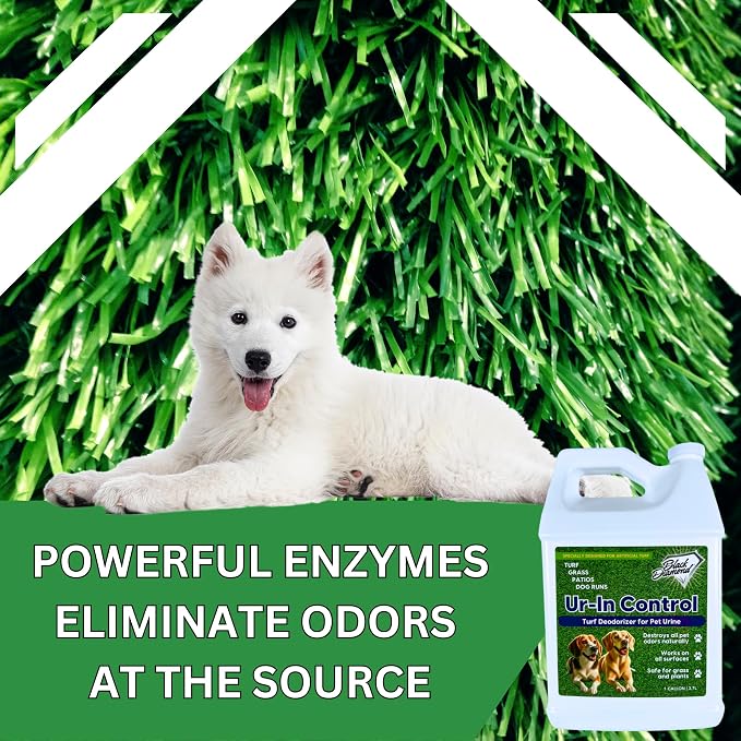 Urine Control Turf Deodorizer for Pet Urine - Bio-Enzymatic Odor Neutralizer for Artificial Grass, Turf, and Outdoor Surfaces - Eco-Friendly, Pet-Safe, Long-Lasting Scent (128oz Gallon)