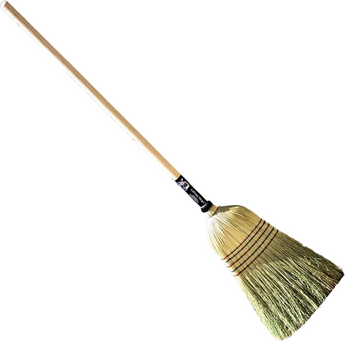 LaPrima Shops Authentic Amish Hand Made All Broomcorn Broom (57-Inch/Large)