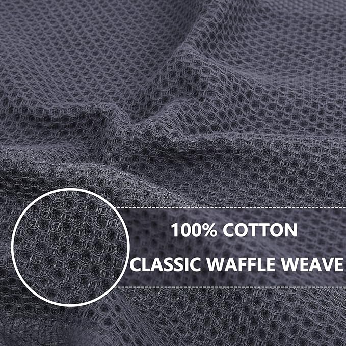Homaxy 100% Cotton Kitchen Dish Cloths(Mixed Color, 12 x 12 inches, 6-Pack) and Swedish Dishcloths for Kitchen(Assorted, 10 Pack), Reusable and Eco-Friendly Cellulose Sponge Cloths