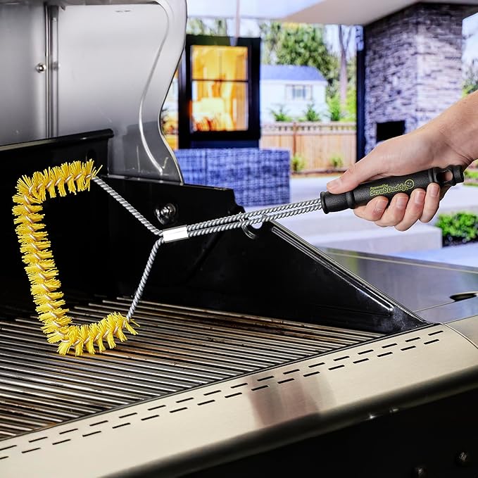 Mr. Bar-B-Q U-Shaped Grill Brush Powered by Scrub Daddy
