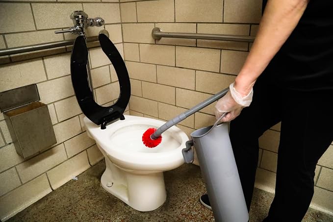 Unger BBWHR Ergo Toilet Bowl Brush Complete: Wand, Brush Holder & 2 Heads