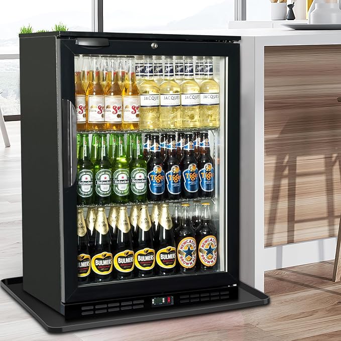 Mini Fridge Silicone Mat,24''x24''x0.5''-Fridge Drip Tray Concave and convex design is leak-Proof and Non-Slip Perfectly Compatible with Washer, Dryer, Wine Cooler, Dishwasher ect (Black)