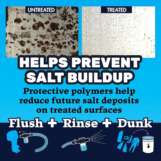 STAR BRITE Salt Off Kit Applicator & 32 OZ Concentrate for Marine Engine Flush & Salt Removal on Boats, Trailers, Fishing Gear, Dive Equipment, and More