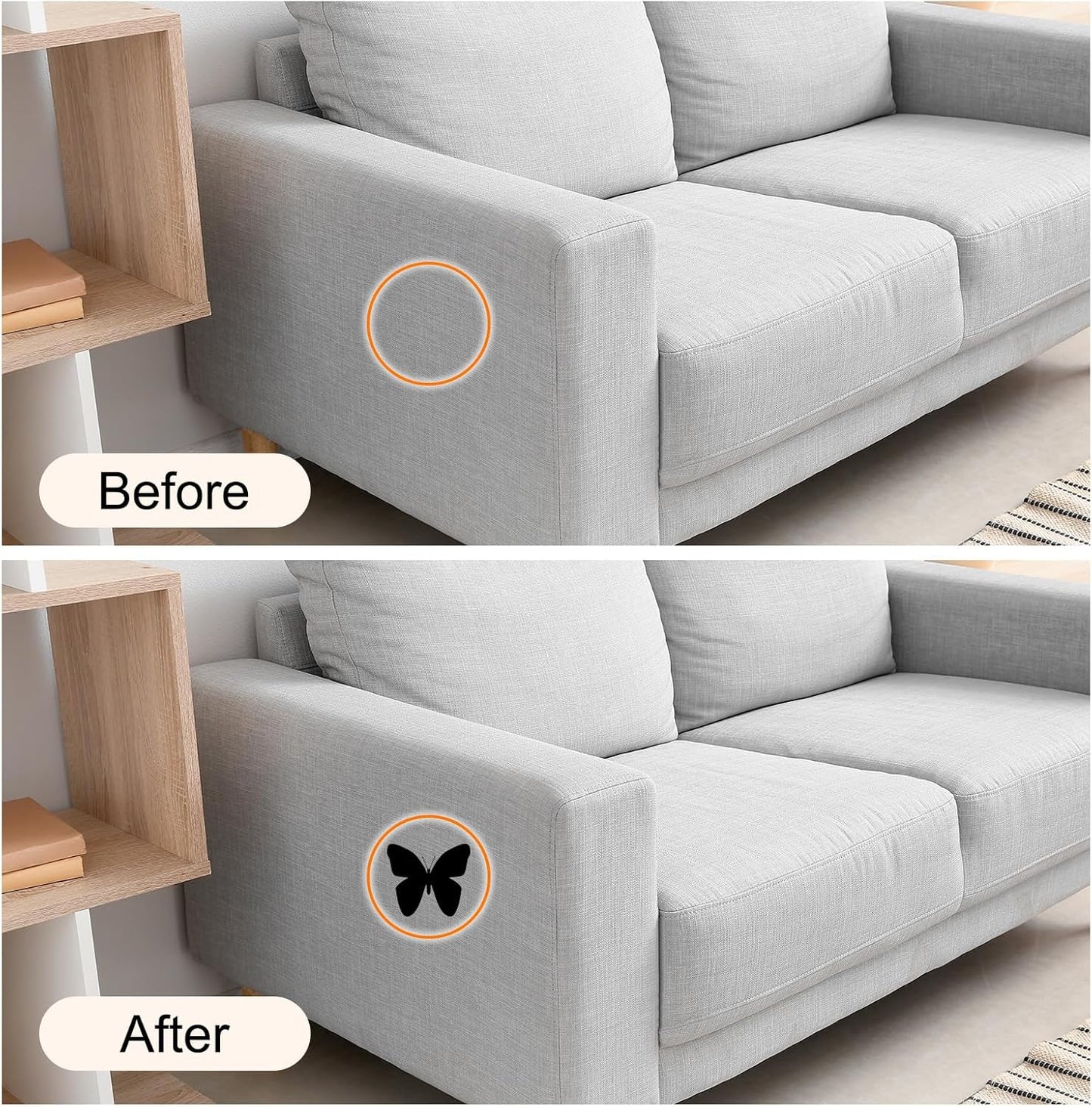 Repair Patches Repair Tape Self-Adhesive DIY Repair Patch Linen Gear Patch for Sofa, Furniture, Chair, Clothing,Tents,3x60 Inch,Deep Grey